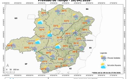 Previsão do Tempo Nova Resende e Sudoeste de Minas Gerais hoje