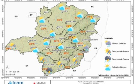 Previsão do tempo para Nova Resende e Sudoeste de Minas Gerais hoje
