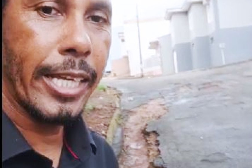 Via urbana se DESFAZENDO em bairro de Nova Resende sudoeste de Minas Gerais