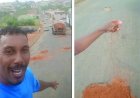 Vereador denuncia tapa buraco com terra em Nova Resende