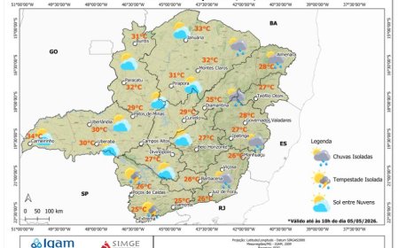 Previsão do tempo em Nova Resende e sudoeste de Minas Gerais hoje