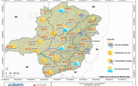 Previsão indica tempo seco e calor em Nova Resende e região