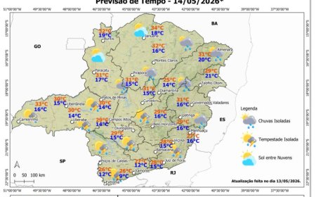 Previsão do tempo indica chuva no Sul de Minas e Nova Resende