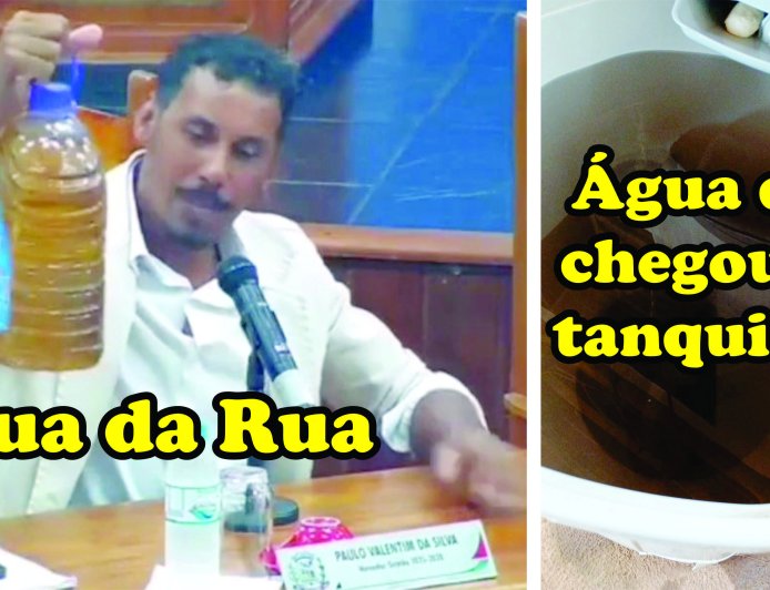 Vereador cobra solução para água suja em Nova Resende