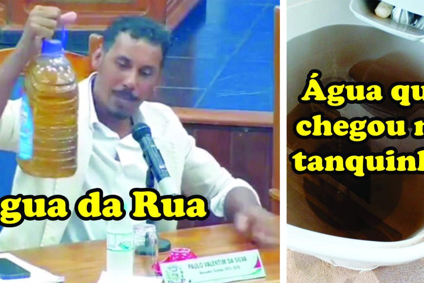 Vereador cobra solução para água suja em Nova Resende