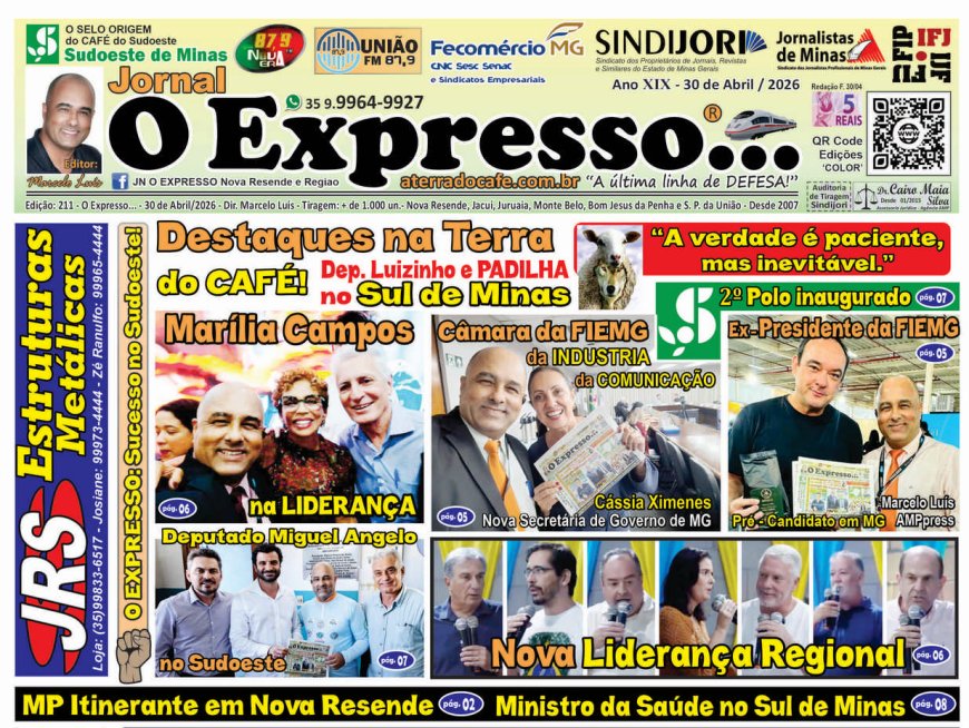 Jornal O EXPRESSO... - Edição 211: Minas Gerais.