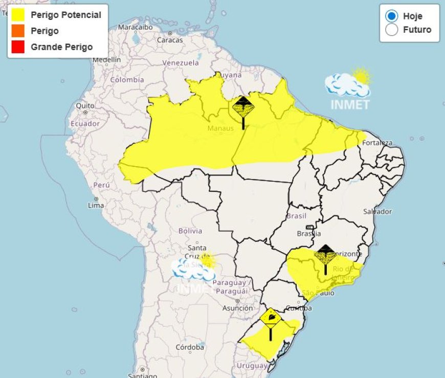 Frente fria provoca chuva forte no Sul de Minas e Nova Resende