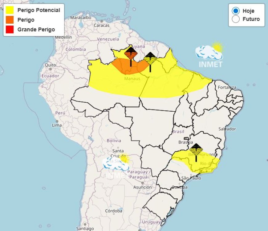 Chuva forte e risco de tempestades em Nova Resende e sudoeste de MG