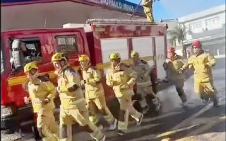 Bombeiros de Guaxupé participam de corrida da Polícia Militar