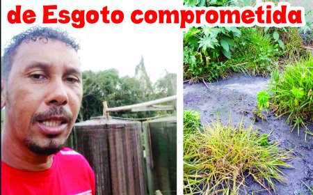 Vereador fiscaliza vazamento de esgoto no Bairro Presidente Lula