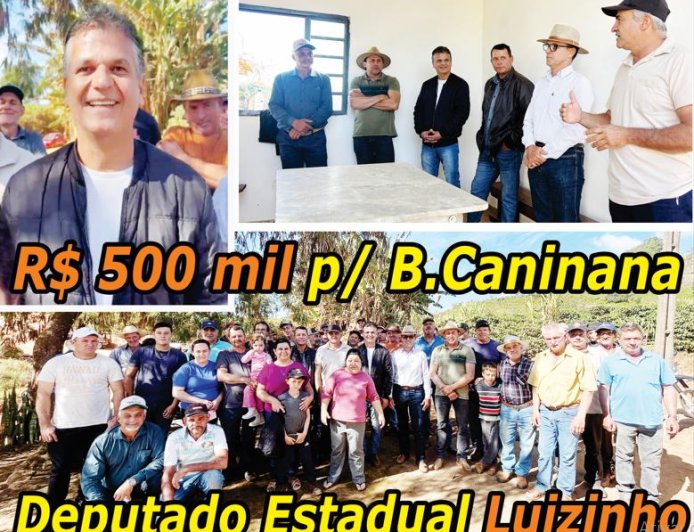Deputado Luizinho anuncia verba para asfalto na Caninana