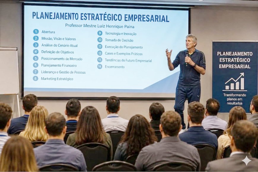 Professor Luís Henrique Paina destacou planejamento estratratégico em palestra no IFSP