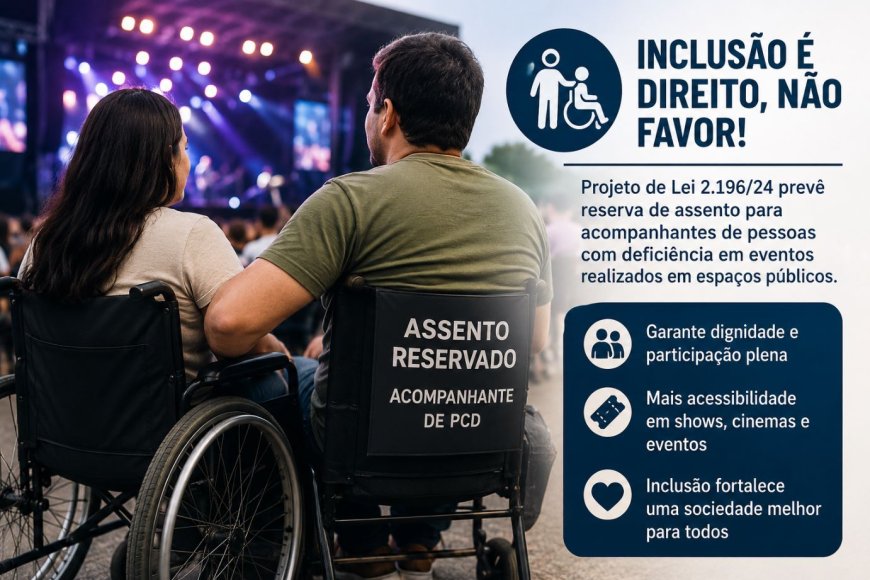 Reserva de assento para acompanhante de PcD avança na ALMG
